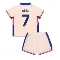 Camiseta Chelsea Pedro Neto #7 Segunda Equipación Replica 2024-25 para niños mangas cortas (+ Pantalones cortos)